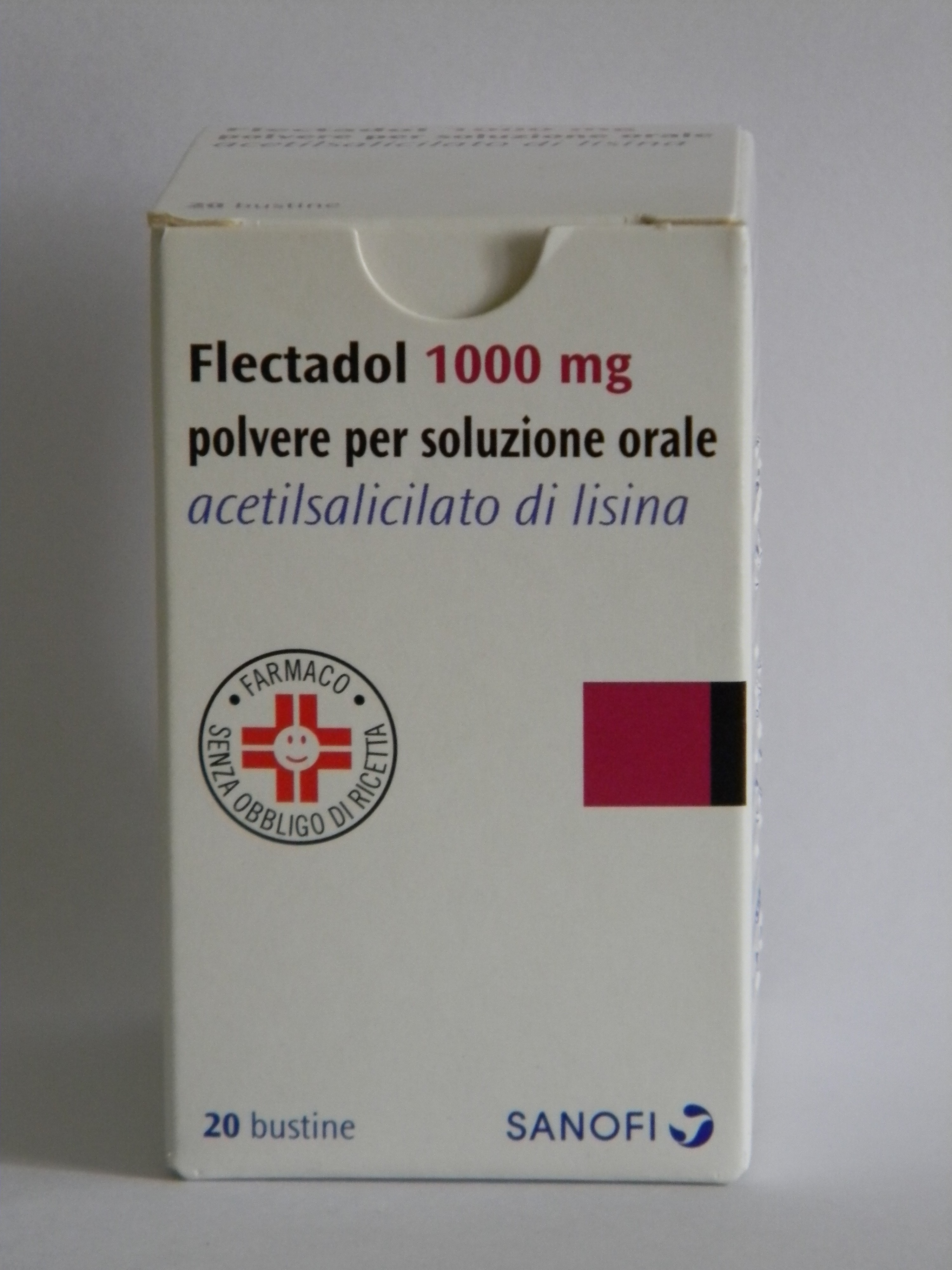 Flectadol 1000 mg Acetilsalicilato di lisina Antidolorifico 20 Bustine