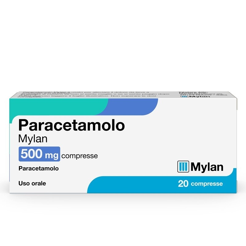 Paracetamolo Mylan 20 Compresse 500 mg 
