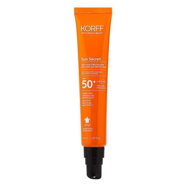 Korff Sun Secret Fluido Viso Uniformante 01 Light 50ml SPF50+