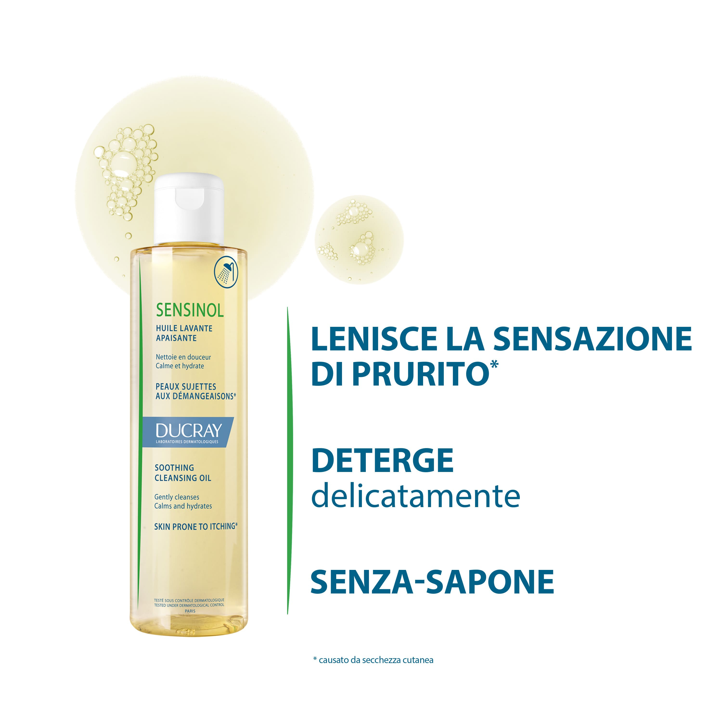 Ducray Sensinol Olio Detergente Lenitivo Corpo 200 ml