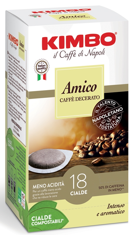 KIMBO AMICO CAFFE' DECERATO  18 CIALDE