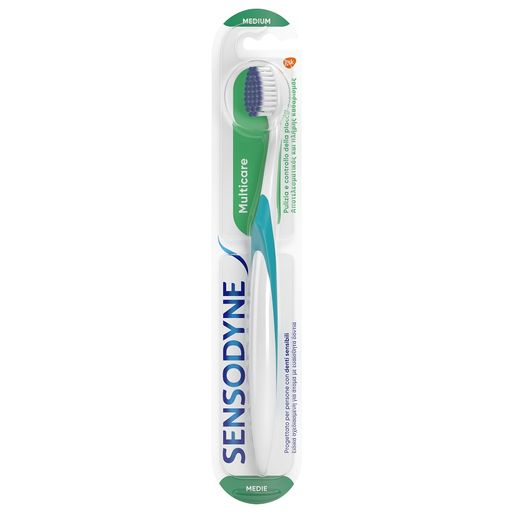 Sensodyne Multicare Spazzolino Denti Sensibili Igiene Dentale Medium