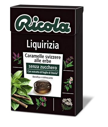 Ricola Liquirizia Caramelle Svizzere alle Erbe Senza Zucchero 50 g