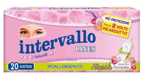 Lines Intervallo Fresh Assorbenti Distesi 20 Pezzi