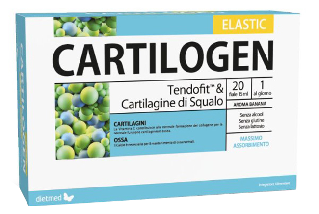 Dietmed Cartilogen Elastic Integratore di Collagene, 20 fiale