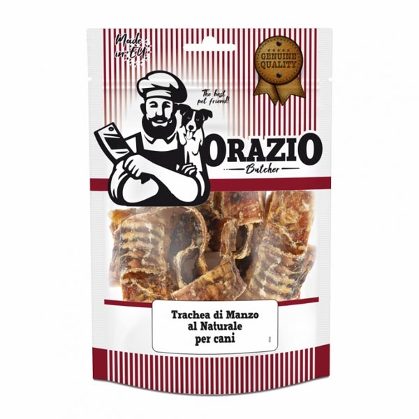 MAST ORAZIO BUTCHER CANE SNACK TRACHEA MANZO NATURALE 120GR