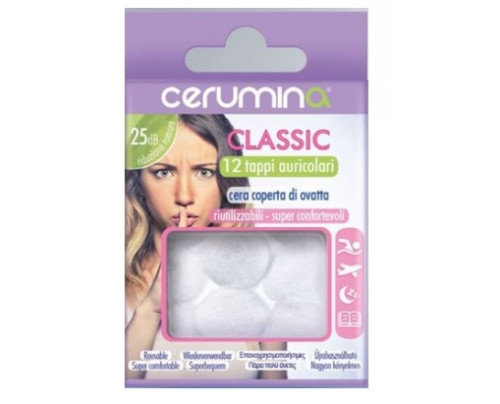 Cerumina Classic Tappi Auricolari Classici 12 Pezzi