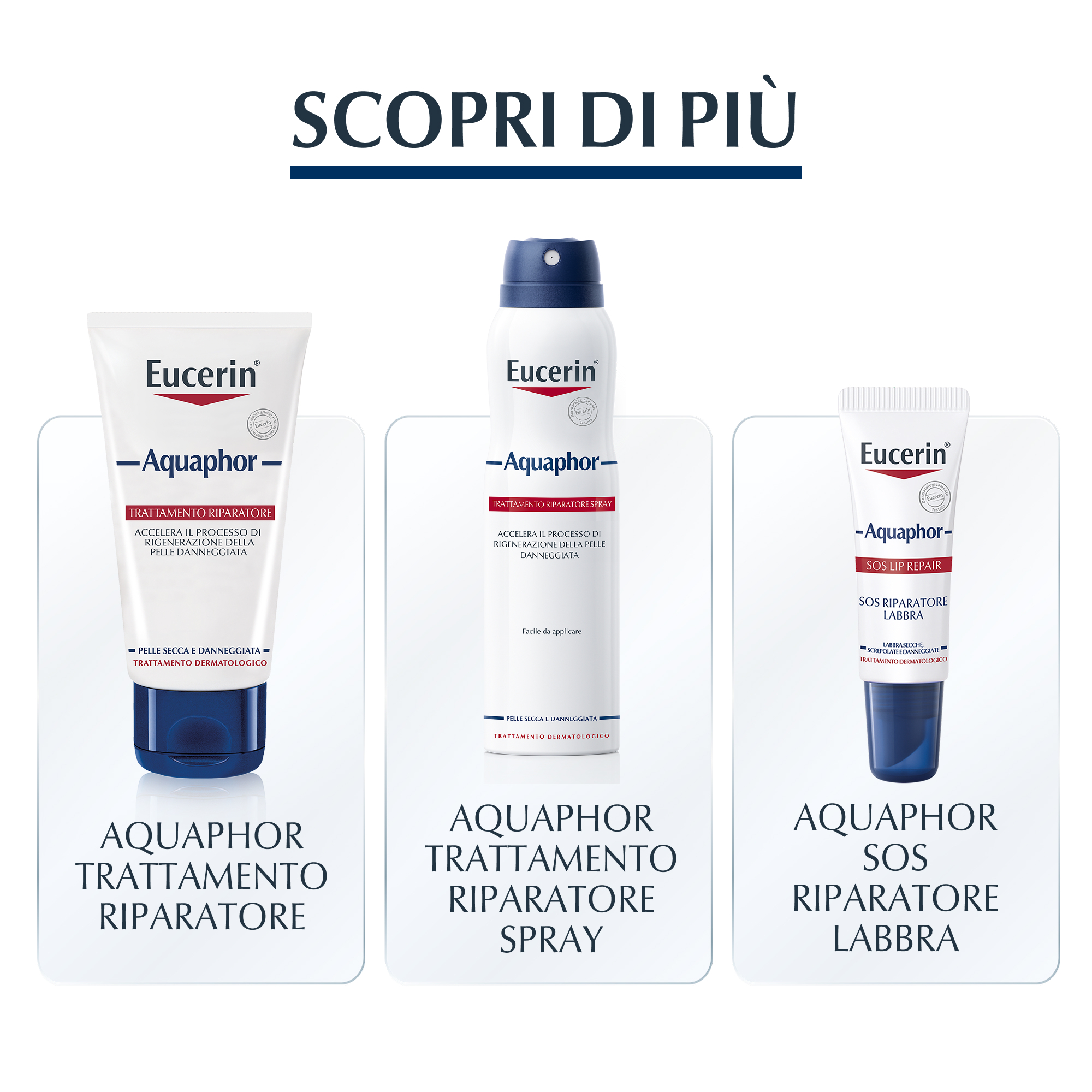 Eucerin Aquaphor Trattamento Ristrutturante Pelli Danneggiate 40 ml