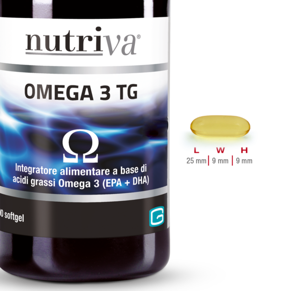 Nutriva Omega 3 TG Integratore Olio Di Pesce 90 Compresse Softgel 1410 mg