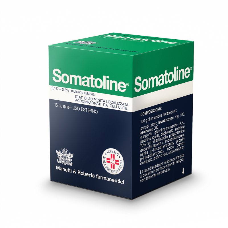Somatoline Emulsione Cutanea Anti-cellulite 0,1% + 0,3% - 15 Bustine -SCADENZA 30 APRILE 2026