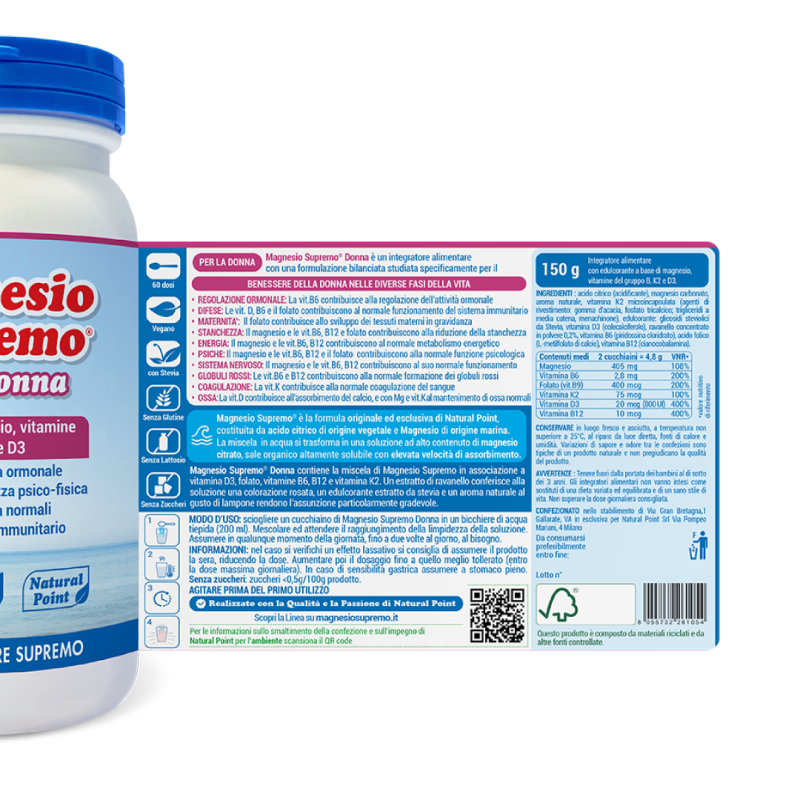 MAGNESIO SUPREMO DONNA 150G