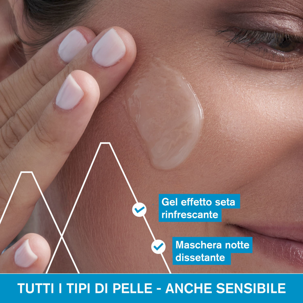 URIAGE EAU THERMALE Maschera notte idratante in gel setoso con ACIDO IALURONICO per una pelle rimpolpata - 50ml
