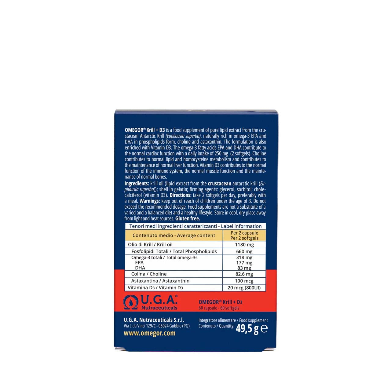 OMEGOR KRILL D3 60CPS