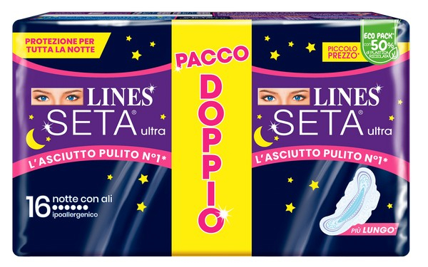 LINES SETA ULTRA NOTTE - ASSORBENTI MASSIMO CONTENIMENTO 16PZ