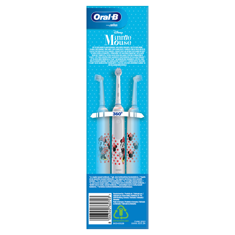 ORALB JUNIOR MINNIE SPAZZ ELET