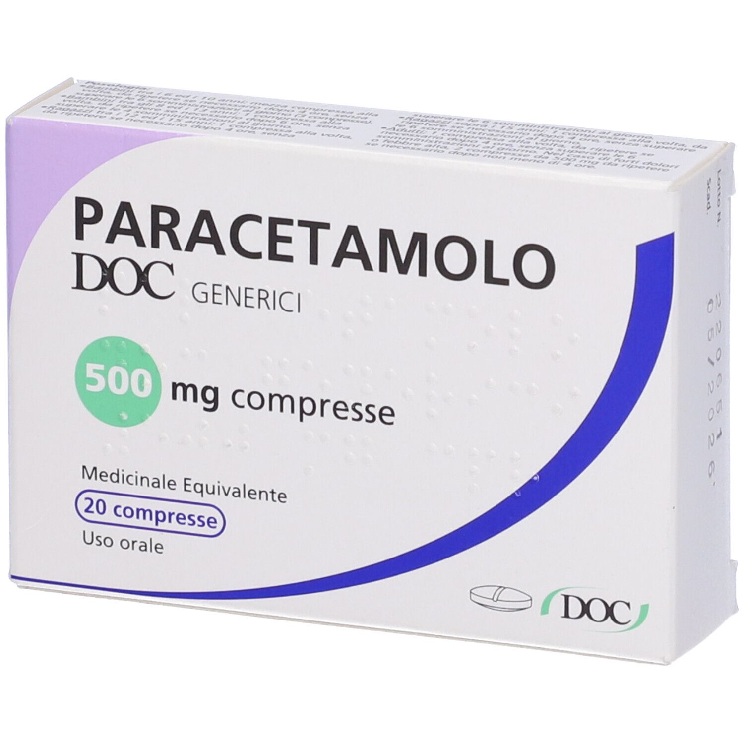 PARACETAMOLO DOC*20CPR 500MG