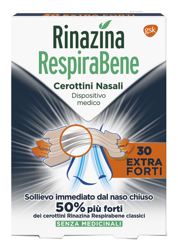 RINAZINA RESPIRABENE CEROTTI EXTRA FORTE 30 PEZZI