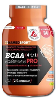 Named Sport BCAA 4:1:1 Extremepro Integratore Aminoacidi Ramificati 210 Compresse