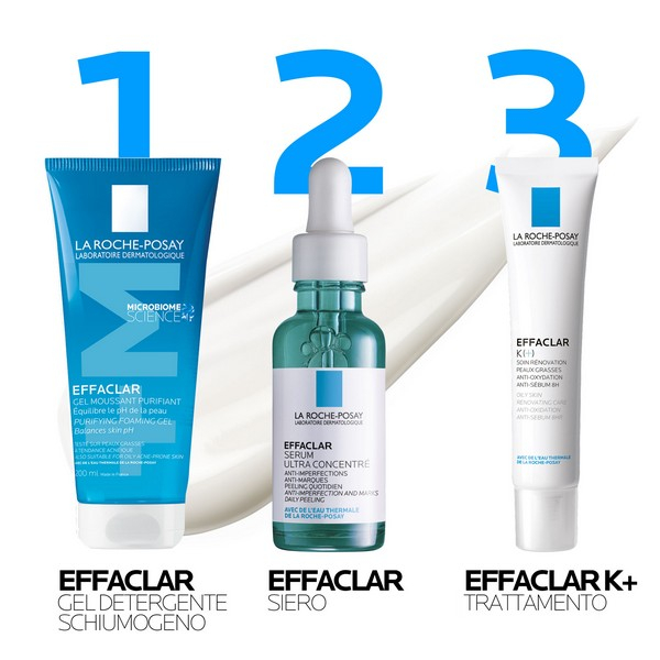 La Roche-Posay Effaclar K+ trattamento quotidiano per pelle mista, grassa o a tendenza acneica 40 ml