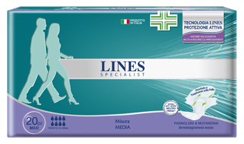 Lines Specialist Pannolone Mutandina Incontinenza Maxi Media 20 Pezzi