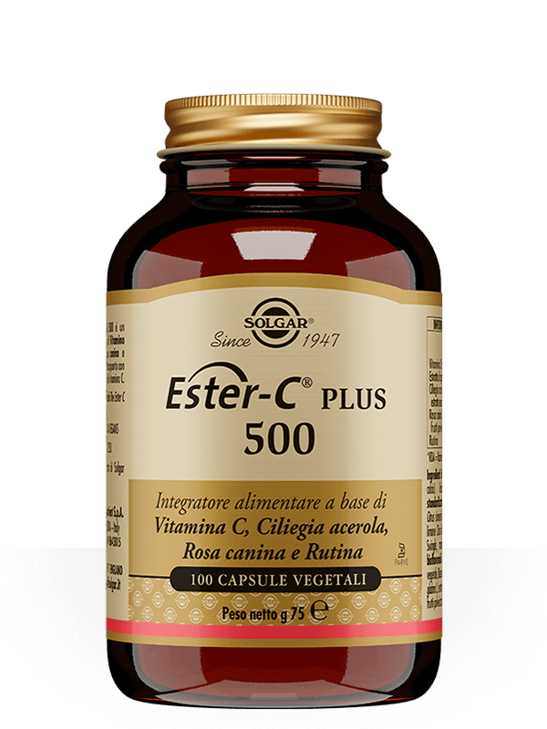 Solgar Ester C Plus 500 Integratore Vitamina C 100 Capsule Vegetali
