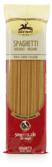 Alce Nero Spaghetti 100% Farro Italiano Biologici 500 g