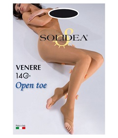 VENERE 140 Collant Open Toe Nero 4 XL