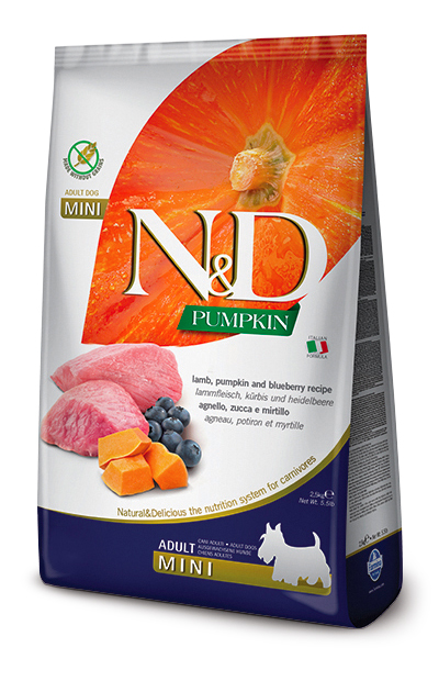 N&D GF P LAMB&BLU AD MINI800G