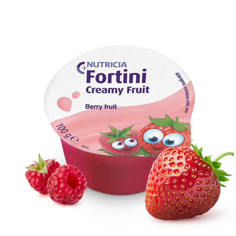 Fortini Creamy Integratore Nutrizionale Ai Frutti Rossi 4 Coppette