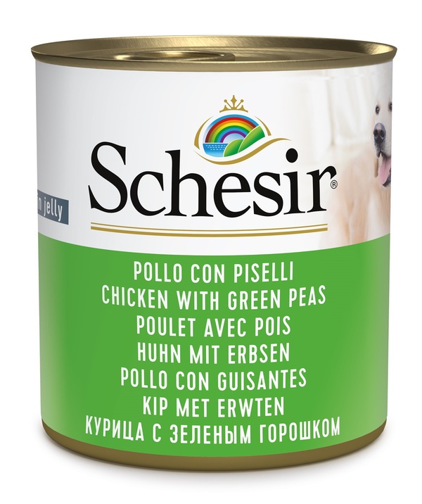 SCHESIR DOG POLLO/PISELLI 285G