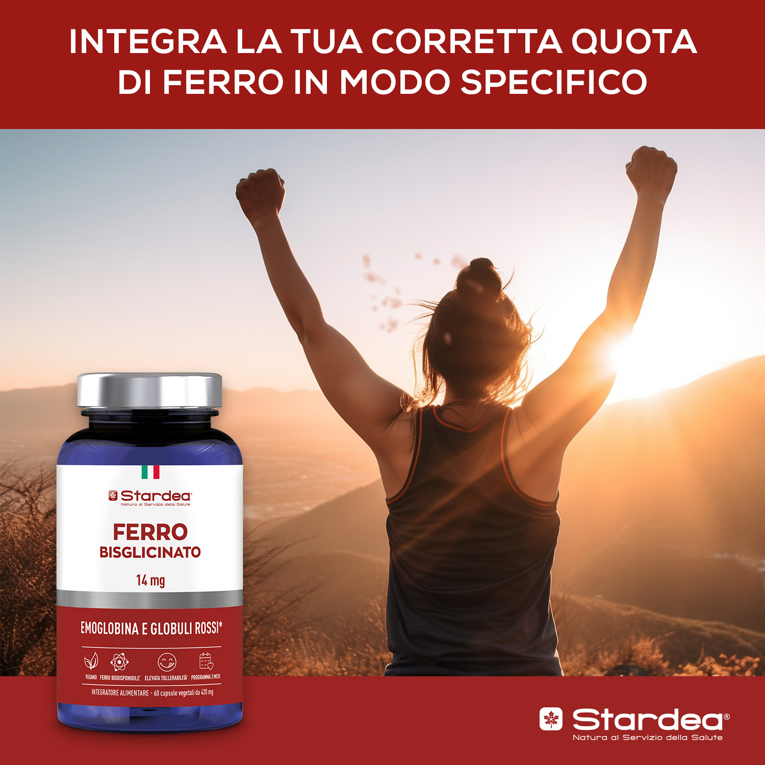 STARDEA FERRO BISGLICINATO 14 MG Compresse INTEGRATORE ALIMENTARE 