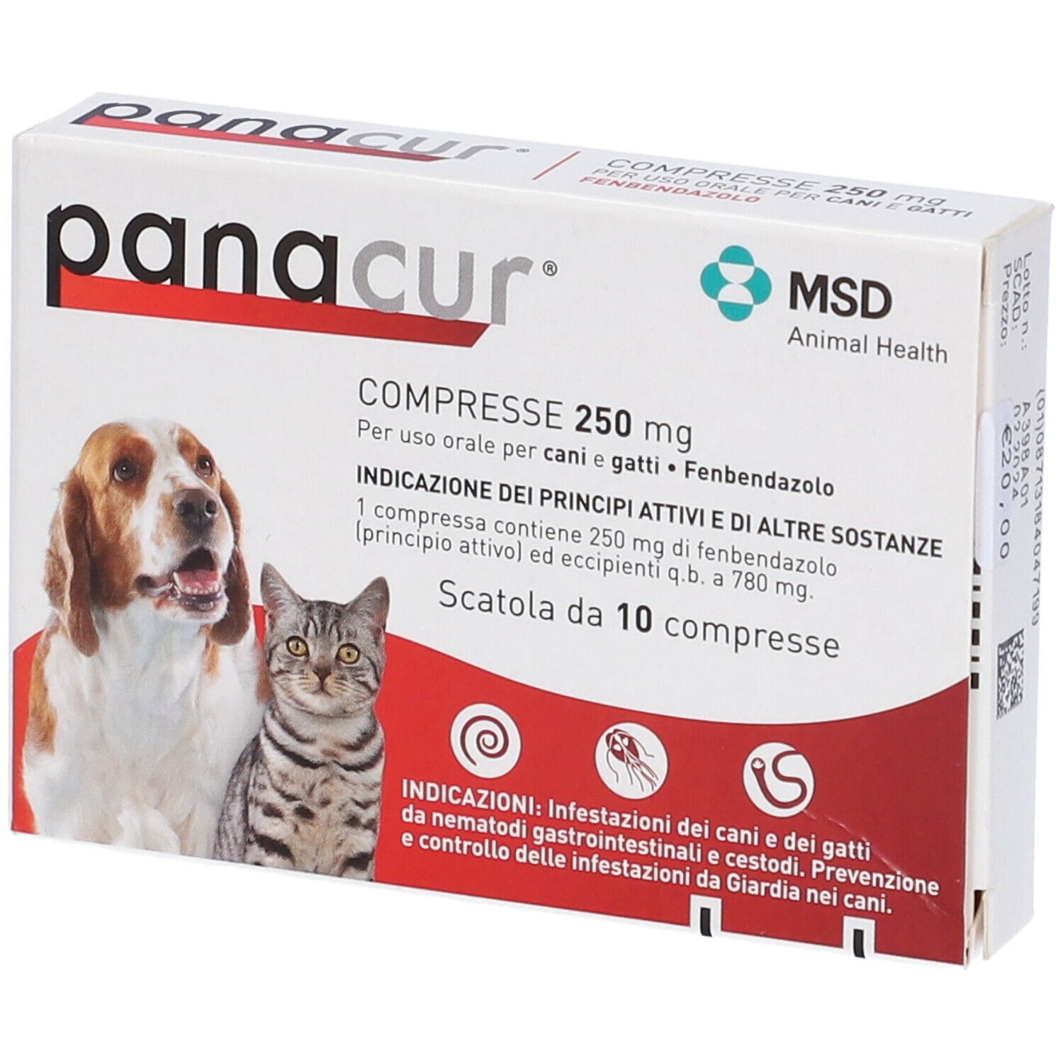 PANACUR 10CPR 250MG