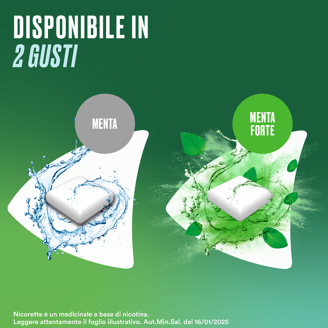 Nicorette Gomme 2 mg Nicotina Menta 30 Gomme Masticabili