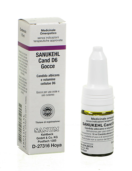 Sanukehl Cand D6 Gocce Rimedio Omeopatico Contro Le Infezioni Batteriche 10 ml