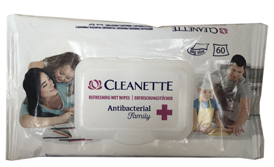 CLEANETTE SALVIETTINA ANTIBATT 60 pz