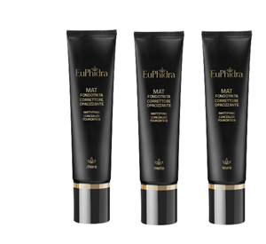 Euphidra Mat fondotinta FLUIDO opacizzante matificante pelli impure 2 in 1 SCURO