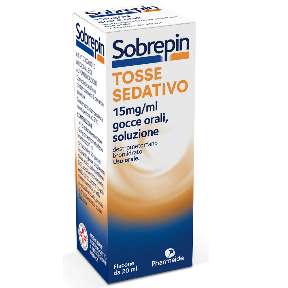 SOBREPIN TOSSE SECCA SEDATIVO SOLUZIONE ORALE 20 ML 15 MG/ML