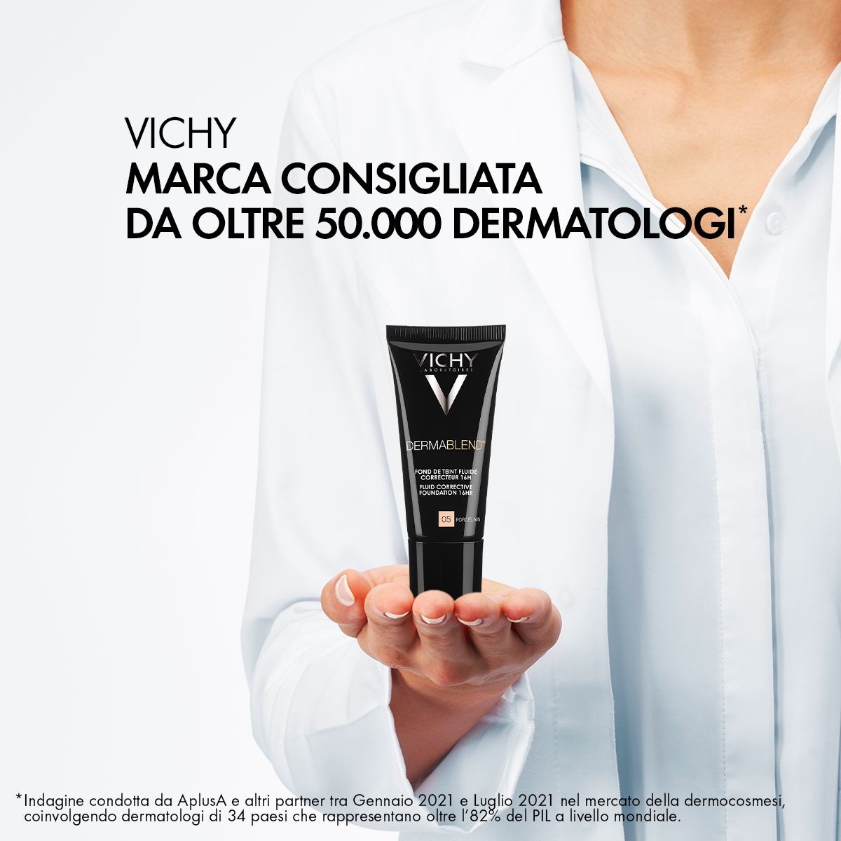 Vichy Dermablend Fondotinta Correttore Fluido 16h tonalità 35 - 30 ml correttore fino a 16 ore