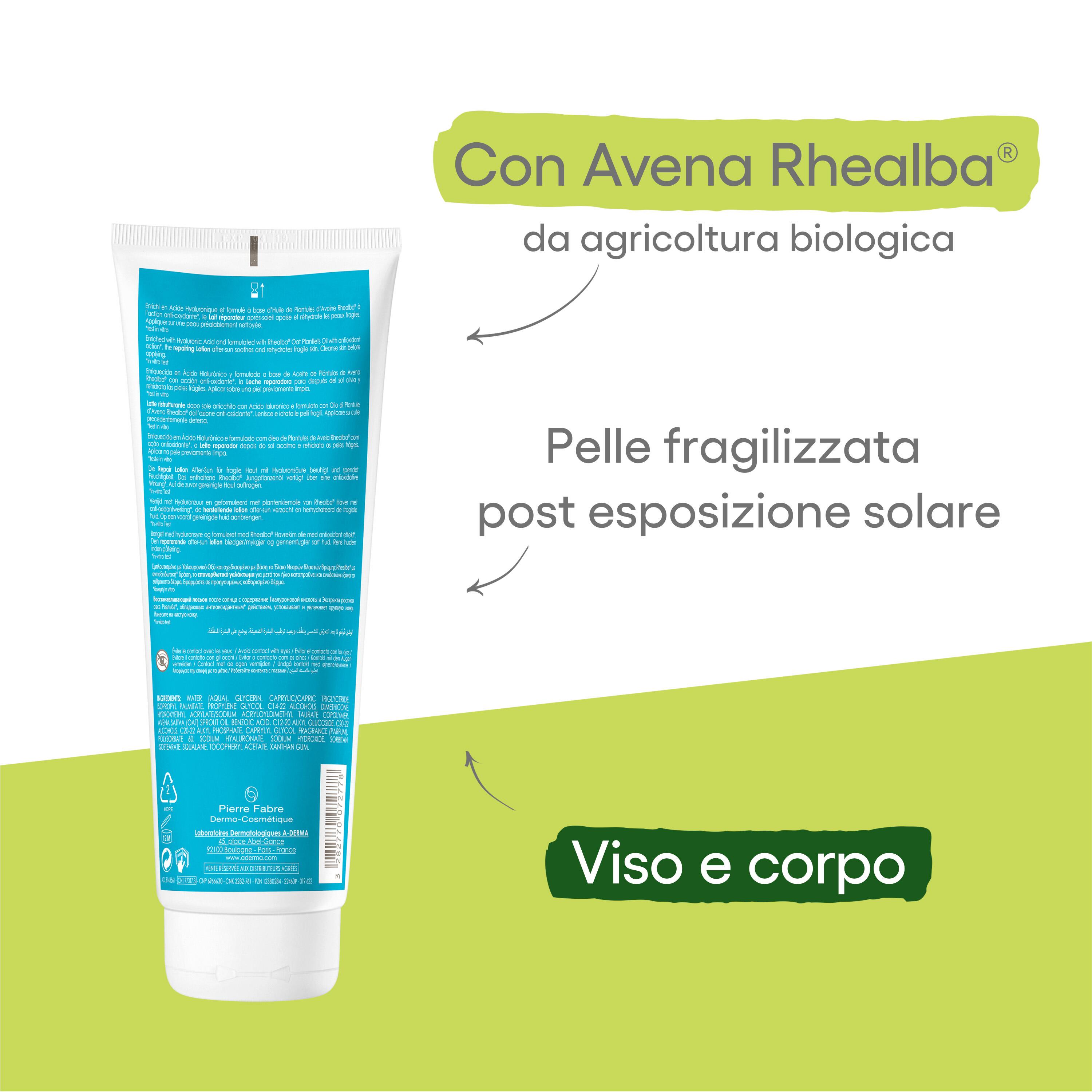 A-Derma Protect AH Latte Doposole Ristrutturante Pelle Fragile 250 ml