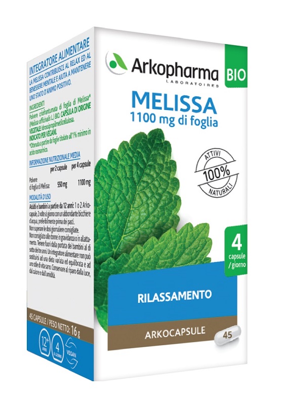 Arkocapsule Melissa BIO Integratore Alimentare 45 capsule