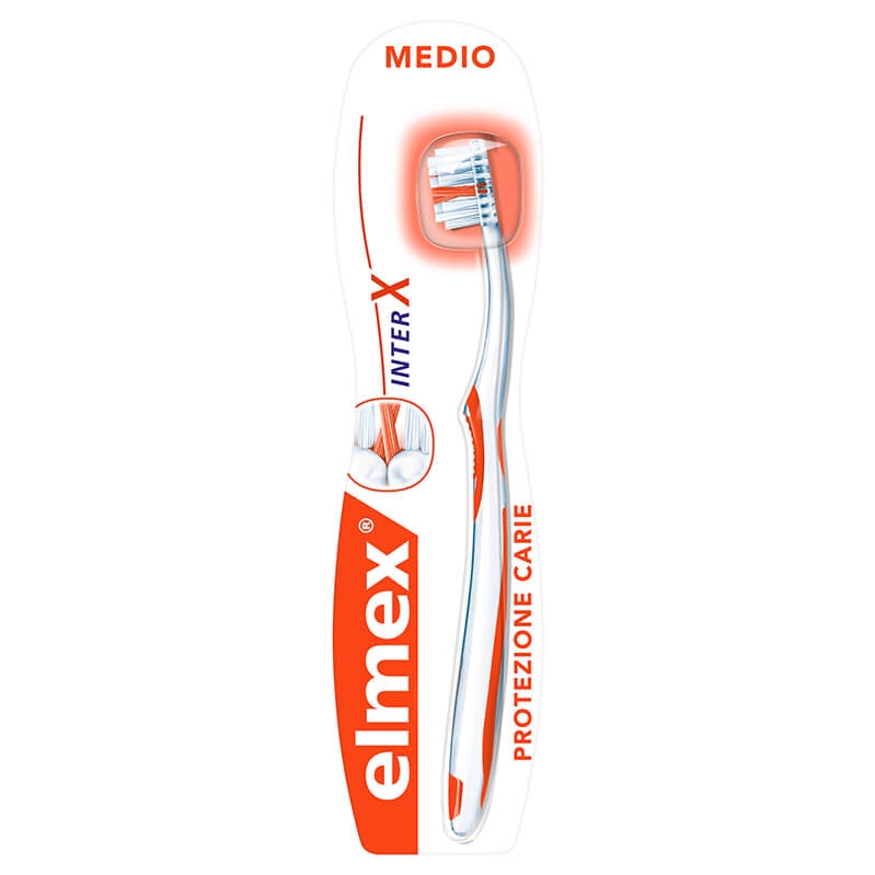 Elmex Interx Protezione Carie Spazzolino Medio Testina Corta