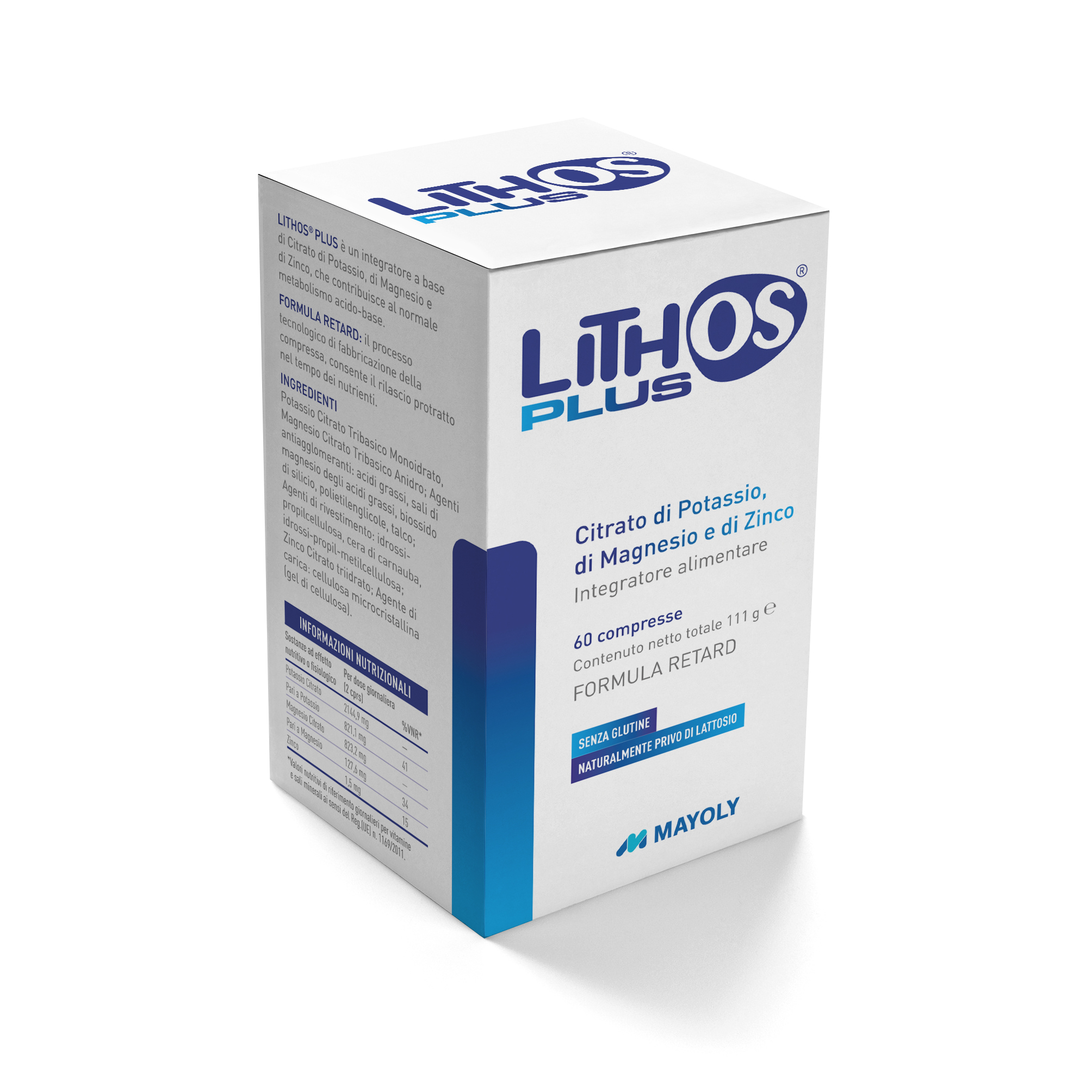 Lithos Plus - Integratore per l'equilibrio acido-base - 60 compresse