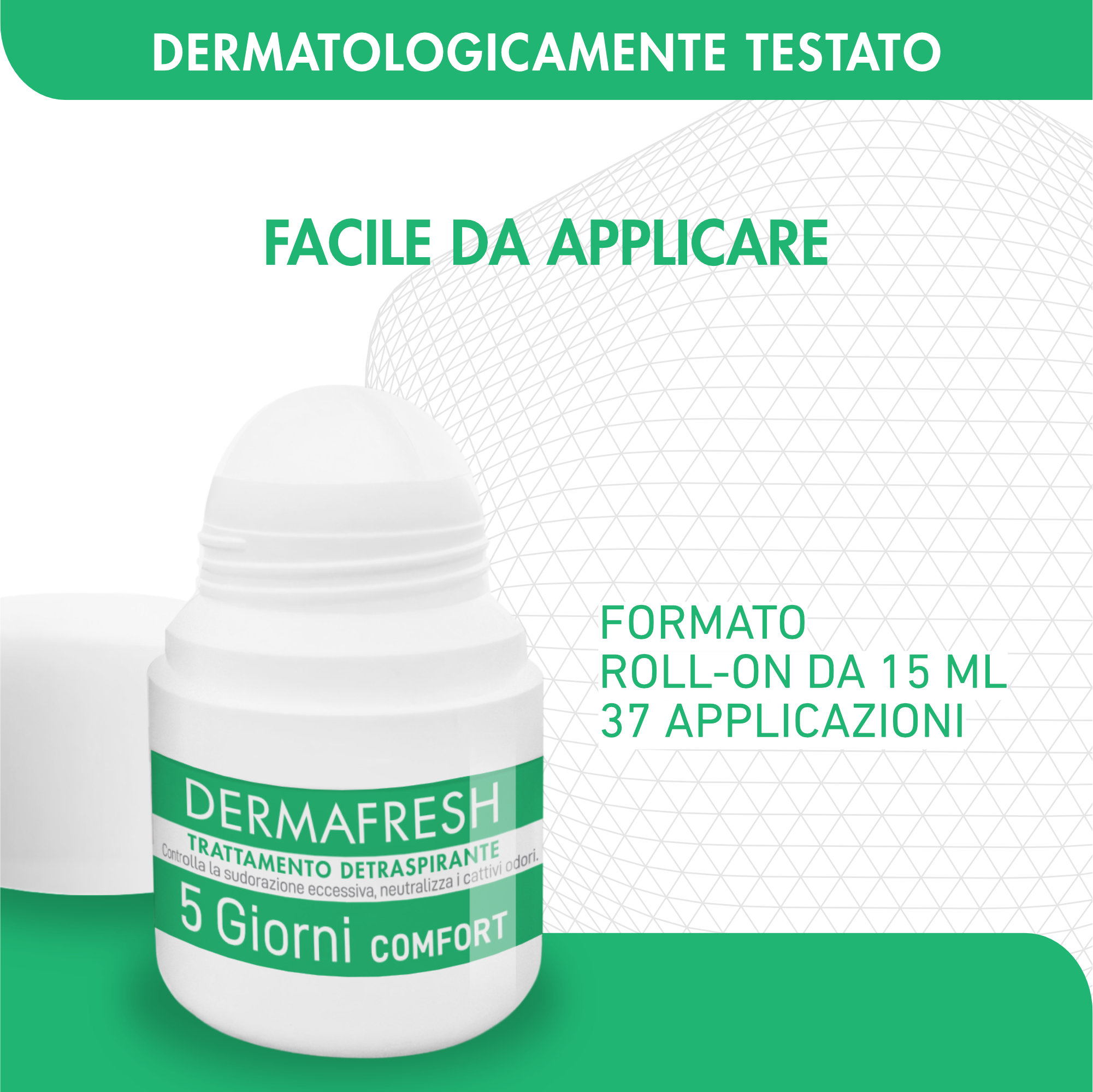 Dermafresh 5 Giorni Comfort - Trattamento Detraspirante Roll-On 15 ml