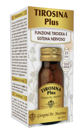 Dr. Giorgini Tirosina Plus Integratore Tiroideo 100 Pastiglie