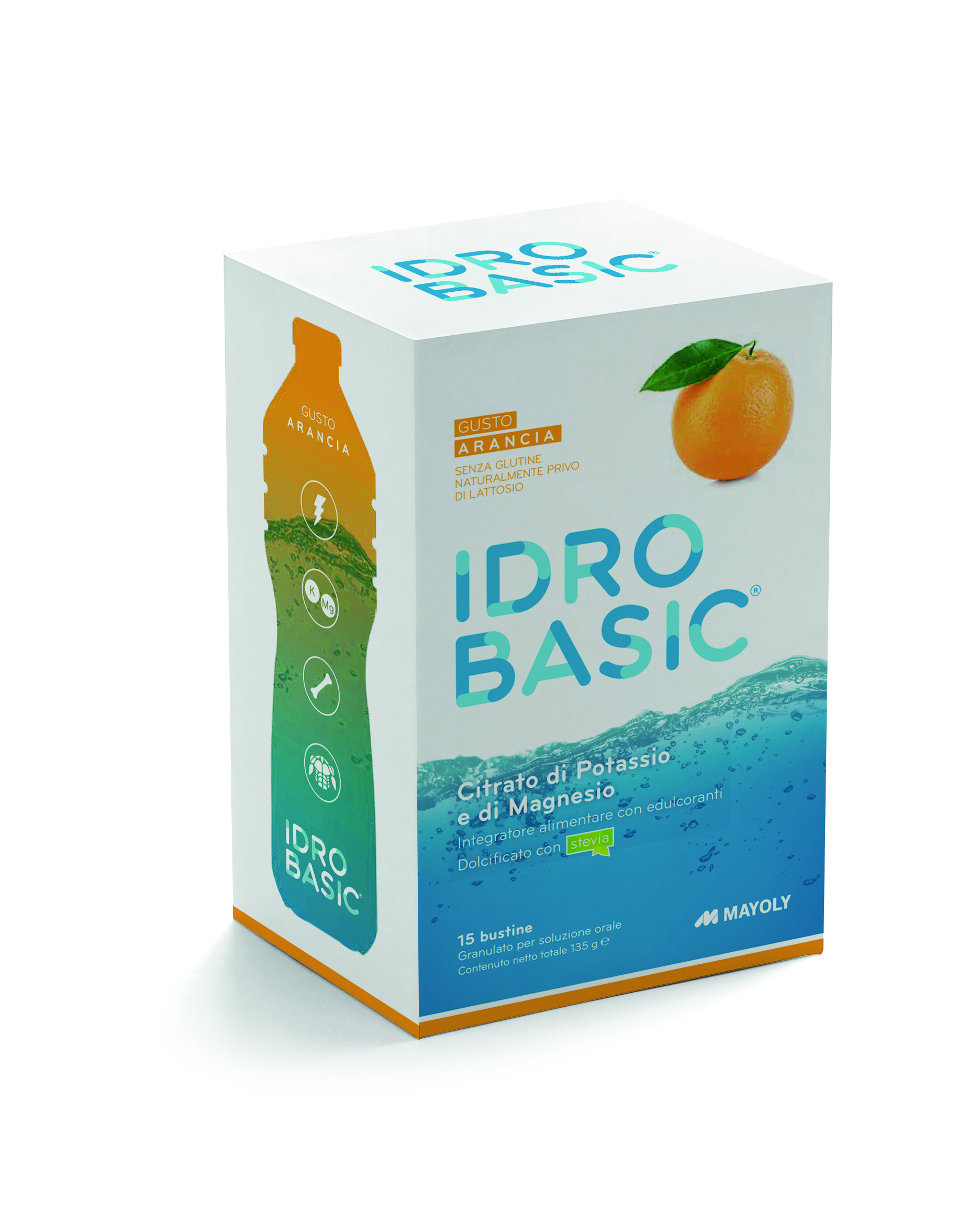 Idrobasic Gusto Arancia Integratore Alimentare di Minerali Alcalinizzanti 15 bustine