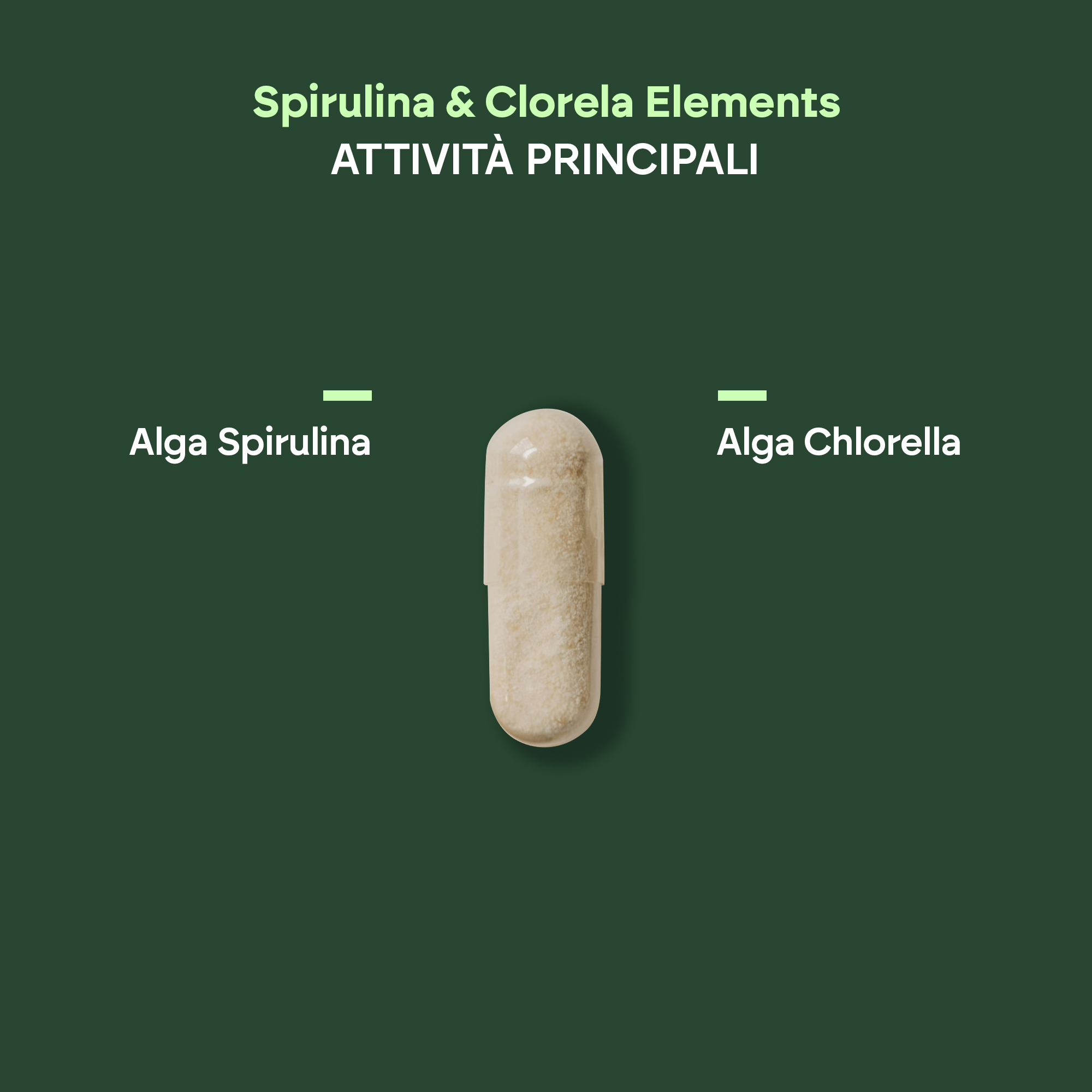 Nutralie Spirulina E Clorella 180 Capsule - Integratore Di Spirulina E Clorella