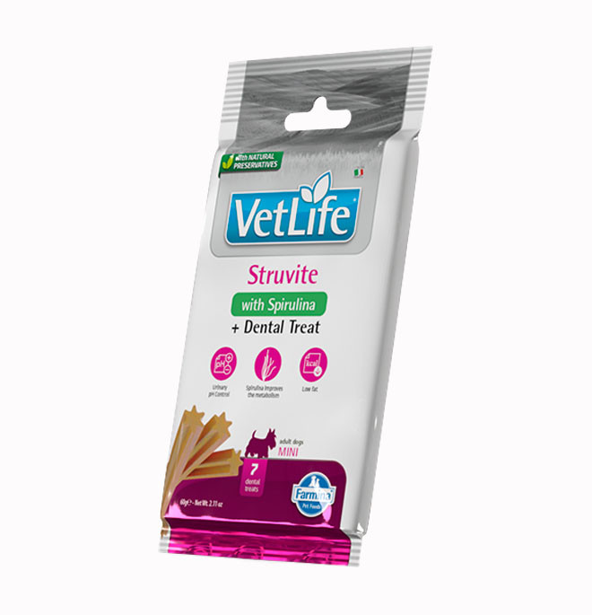 FARMINA VET LIFE CANE SNACK STRUVITE MINI ADULT 60G
