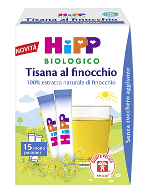 Hipp Tisana al finocchio stick 15 monoporzioni