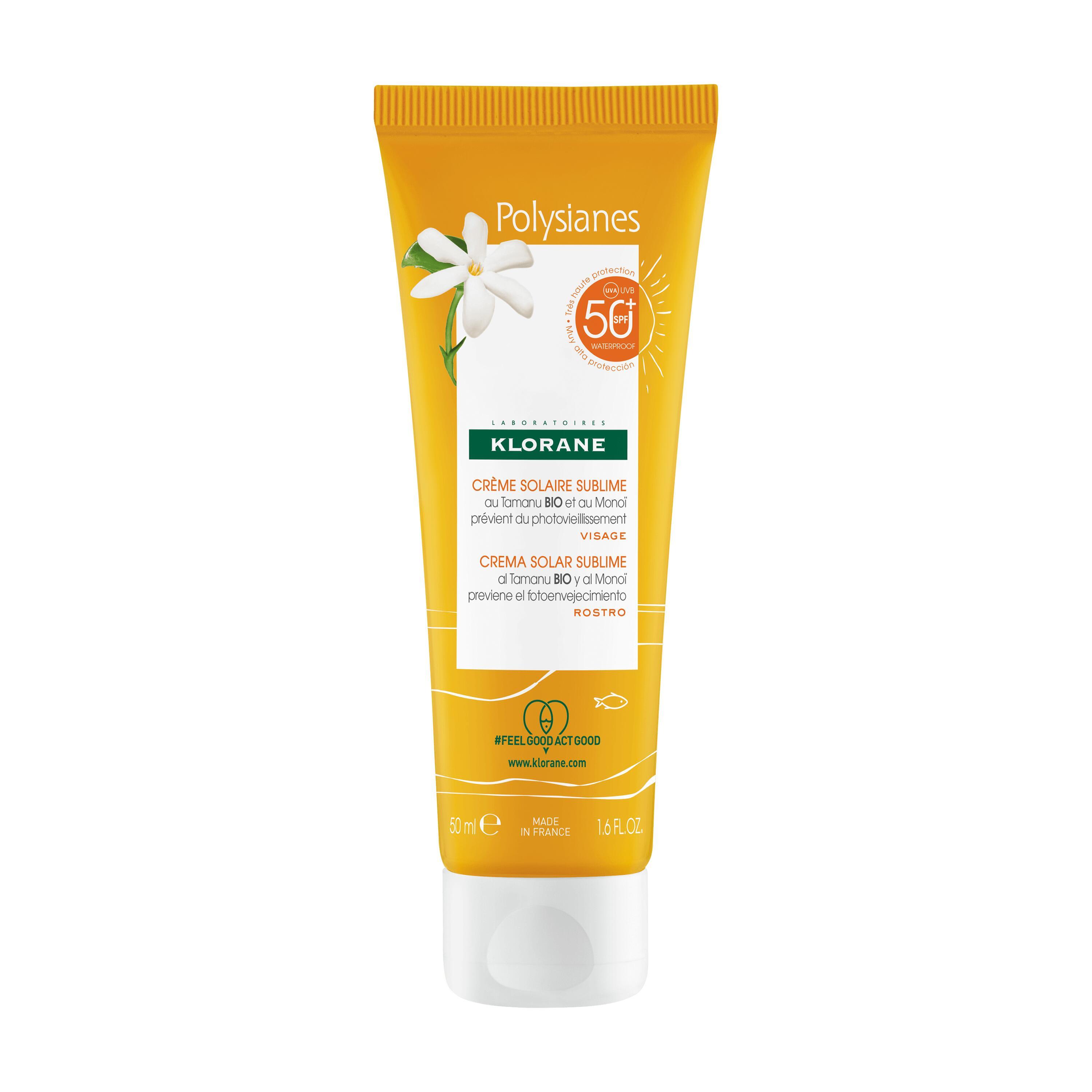 Klorane - Crema Solare Sublime - Protezione Molto Alta SPF50+ Viso 50 ml 