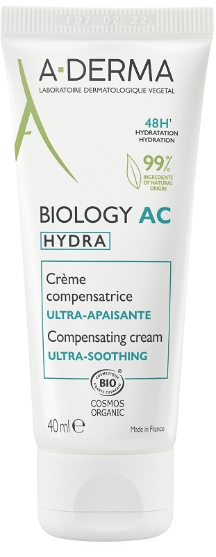 A-DERMA BIOLOGY Hydra Crema Compensatrice Lenitiva 40mL